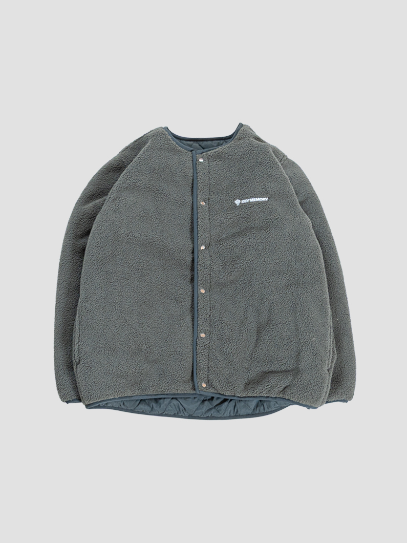 エルボーパッチニット グレー | キーメモリー｜鎌倉ファッションブランド