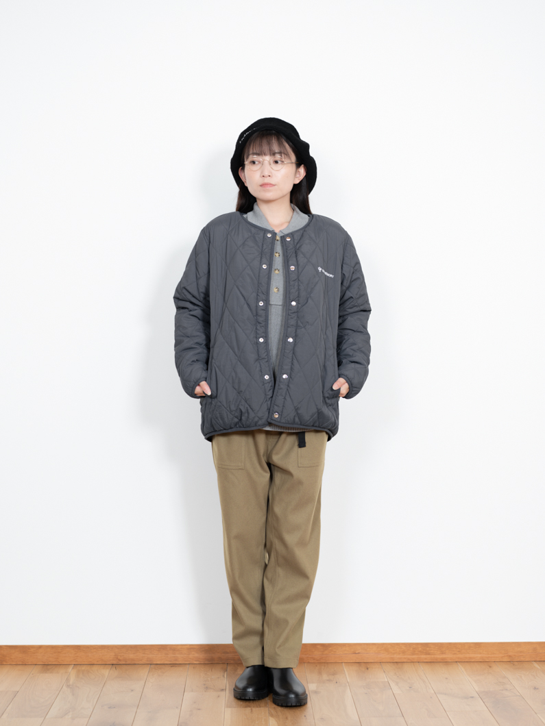ボアリバーシブルジャケット チャコールブルーグレー| KEYMEMORY鎌倉
