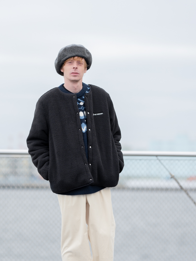 ボアリバーシブルジャケット|ブラック - KEY MEMORY鎌倉ファッション