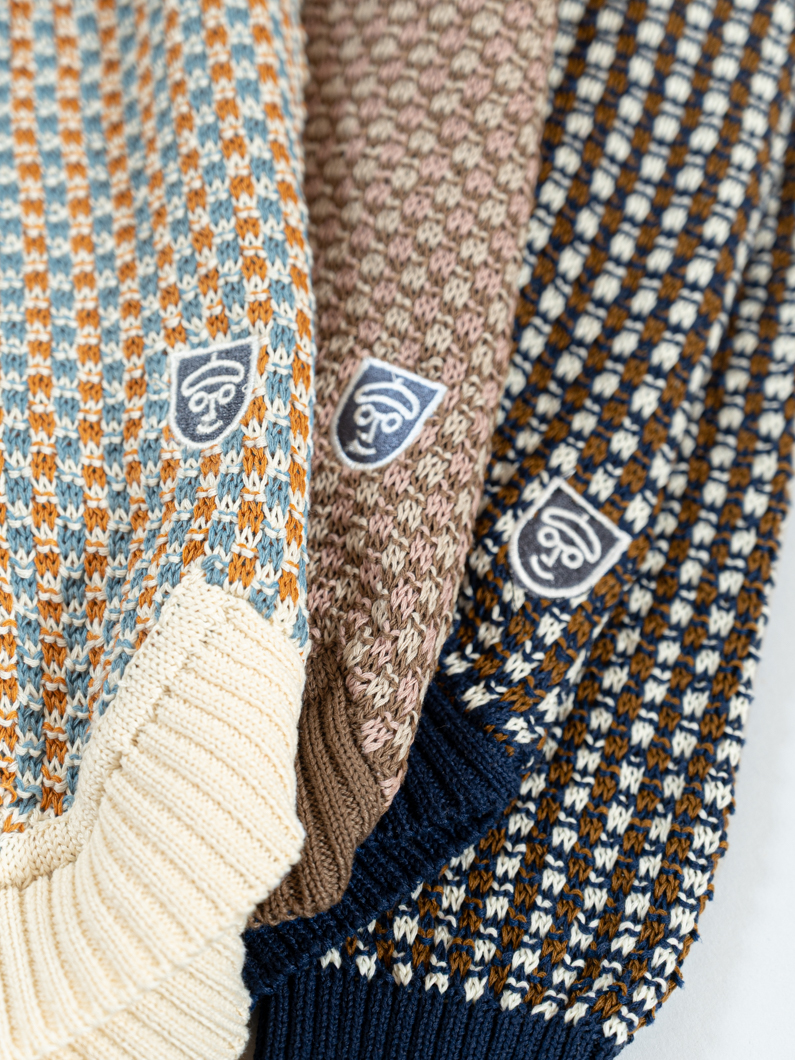 ジャガードハイネックニット | NAVY - KEY MEMORY鎌倉