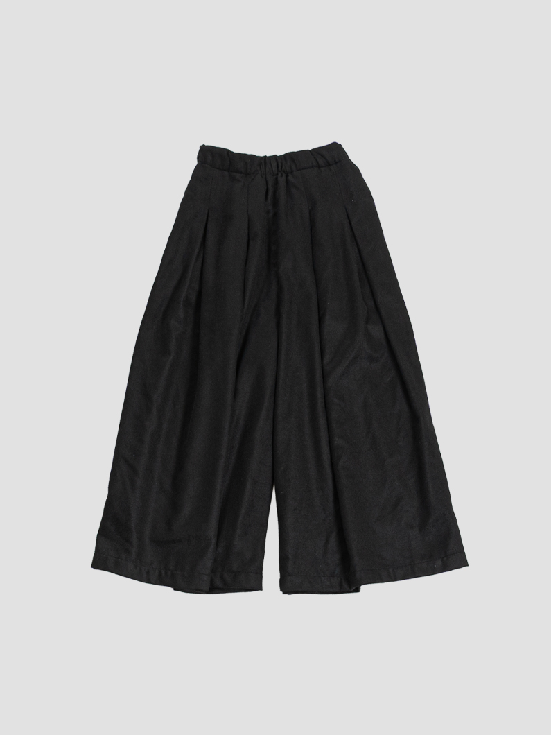 ウールワイドキュロット | BLACK - KEY MEMORY鎌倉ファッションブランド