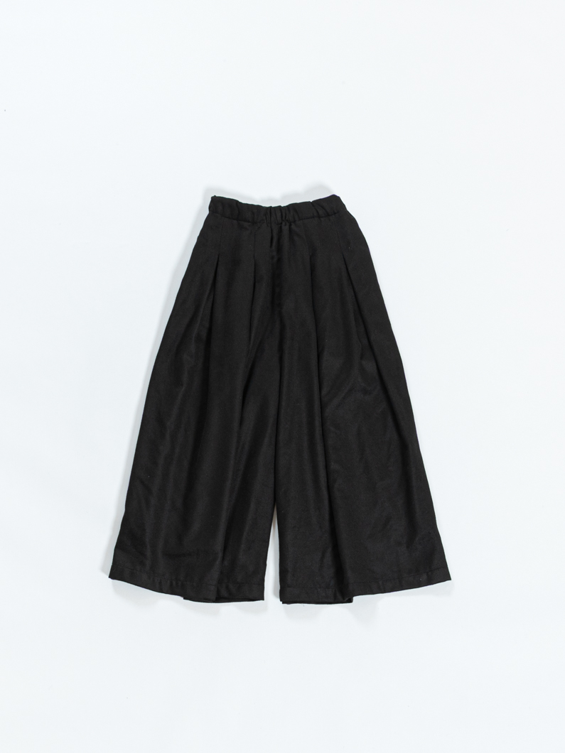 ウールワイドキュロット | BLACK - KEY MEMORY鎌倉ファッションブランド
