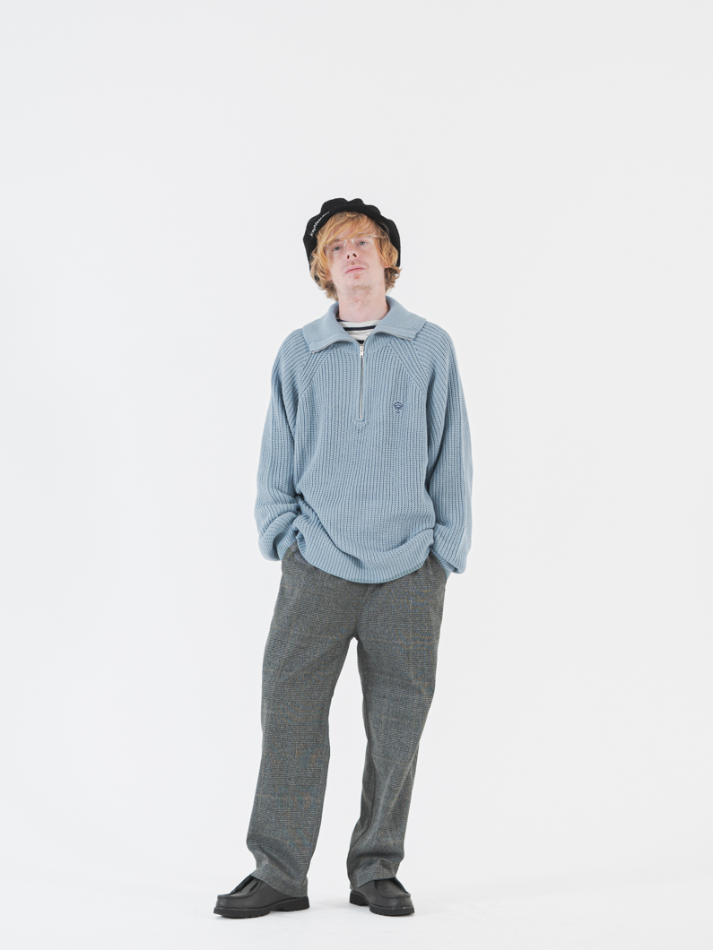 セーラージップニット | ブルーグレー - KEY MEMORY鎌倉ファッション