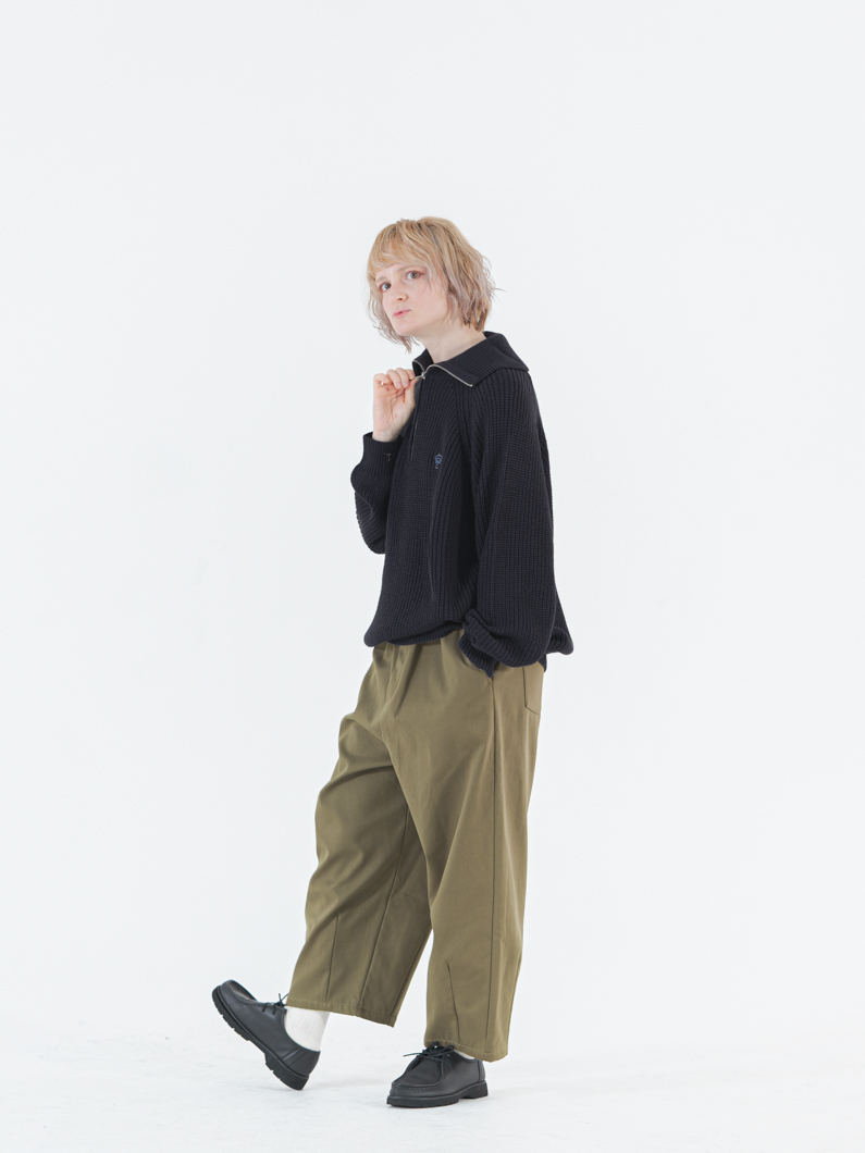 セーラージップニット NAVY | ユニセックスプルオーバー - KEY MEMORY鎌倉