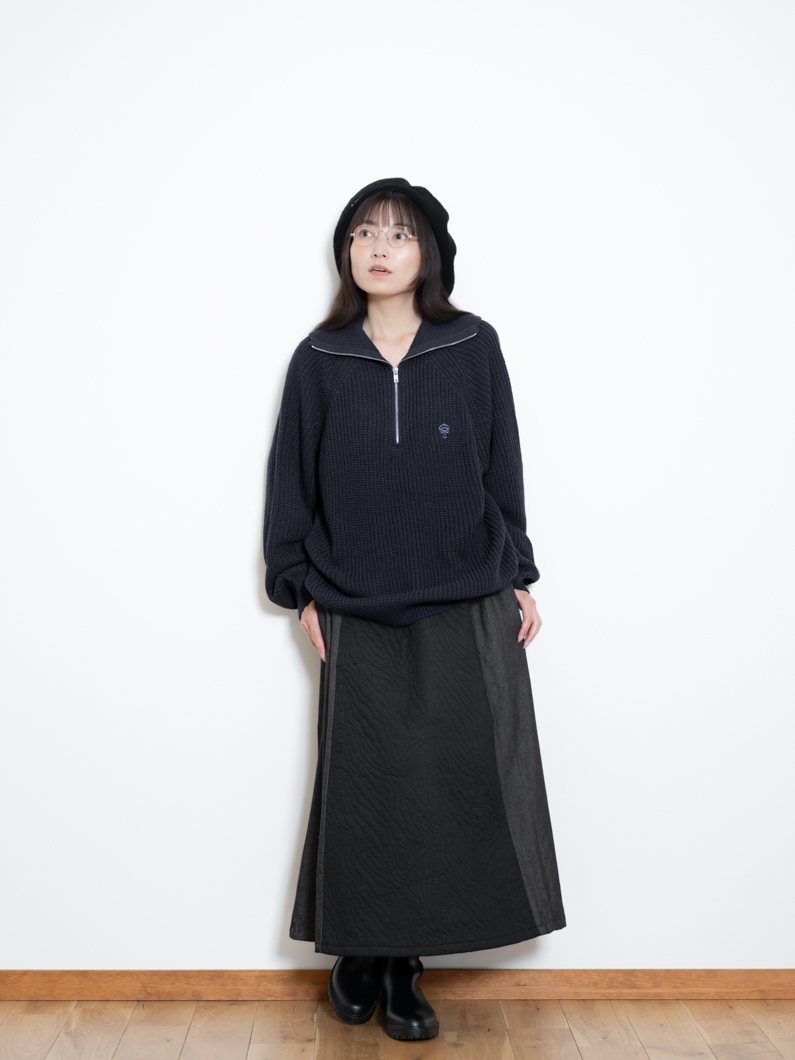 セーラージップニット NAVY | ユニセックスプルオーバー - KEY MEMORY鎌倉
