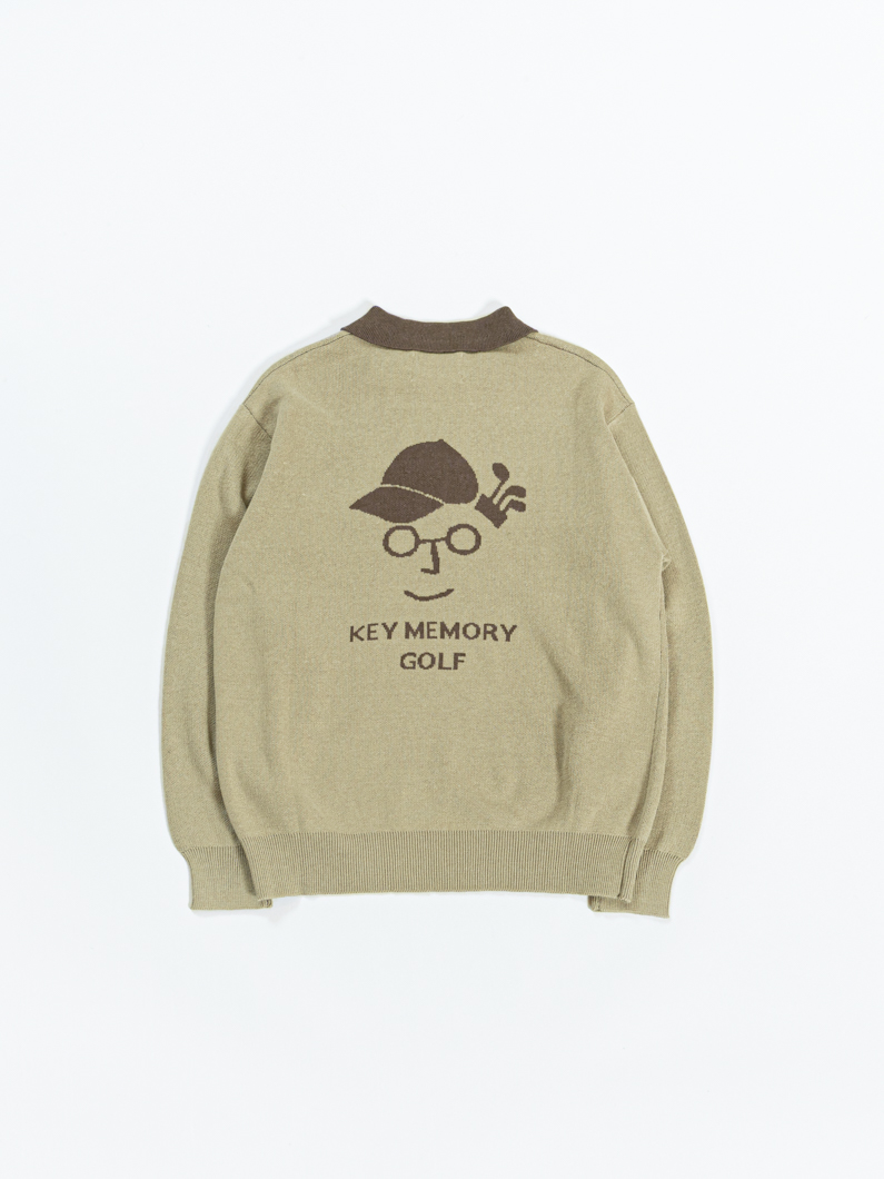 ゴルフクレリックニットGREIGE | ゴルフポロシャツ - KEY MEMORY鎌倉