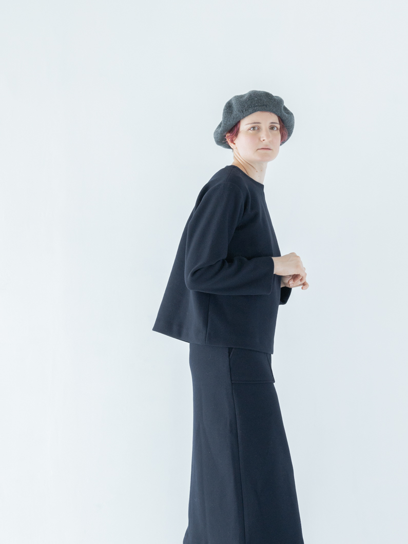 ジャージニットペンシルスカート NAVY | KEY MEMORY鎌倉ファッション