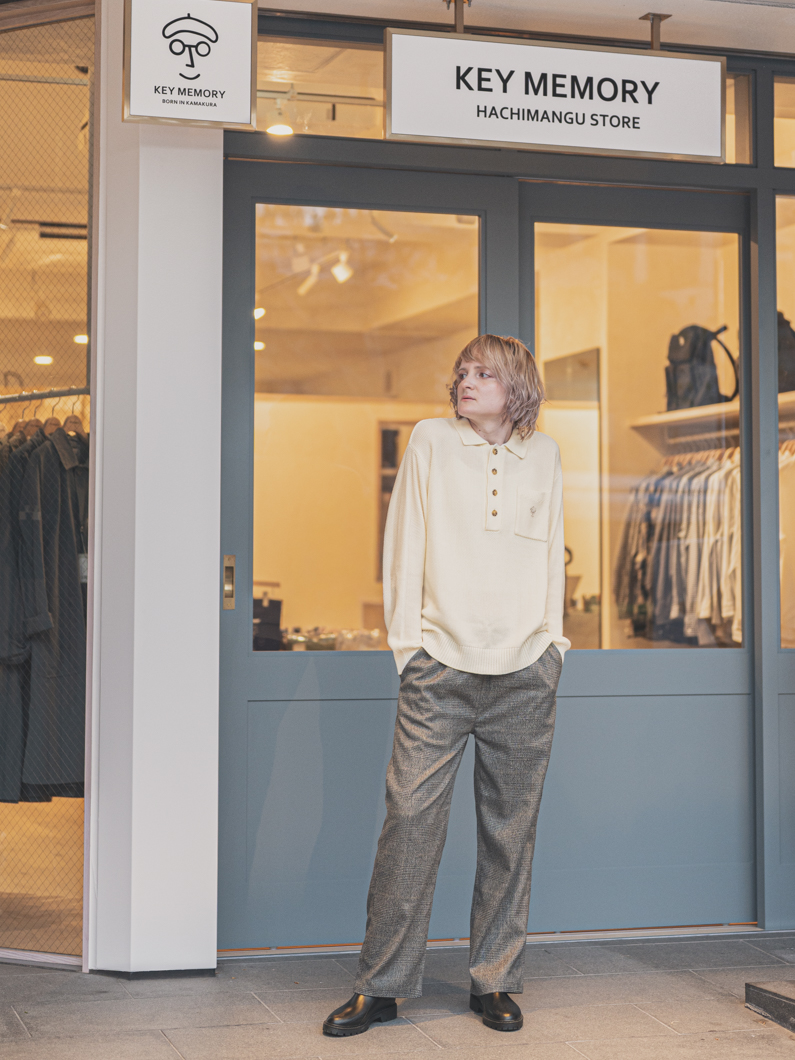 ニットポロシャツ | IVORY - KEY MEMORY鎌倉ファッションブランド