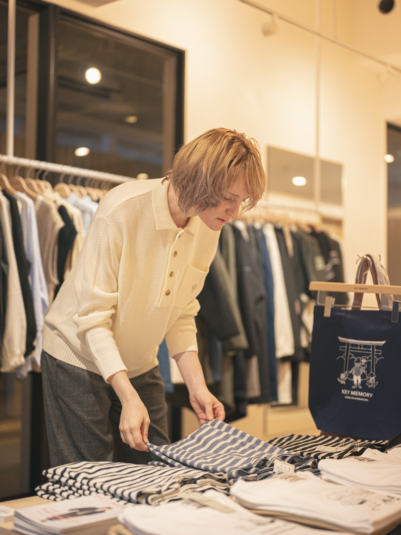 ニットポロシャツ | IVORY - KEY MEMORY鎌倉ファッションブランド