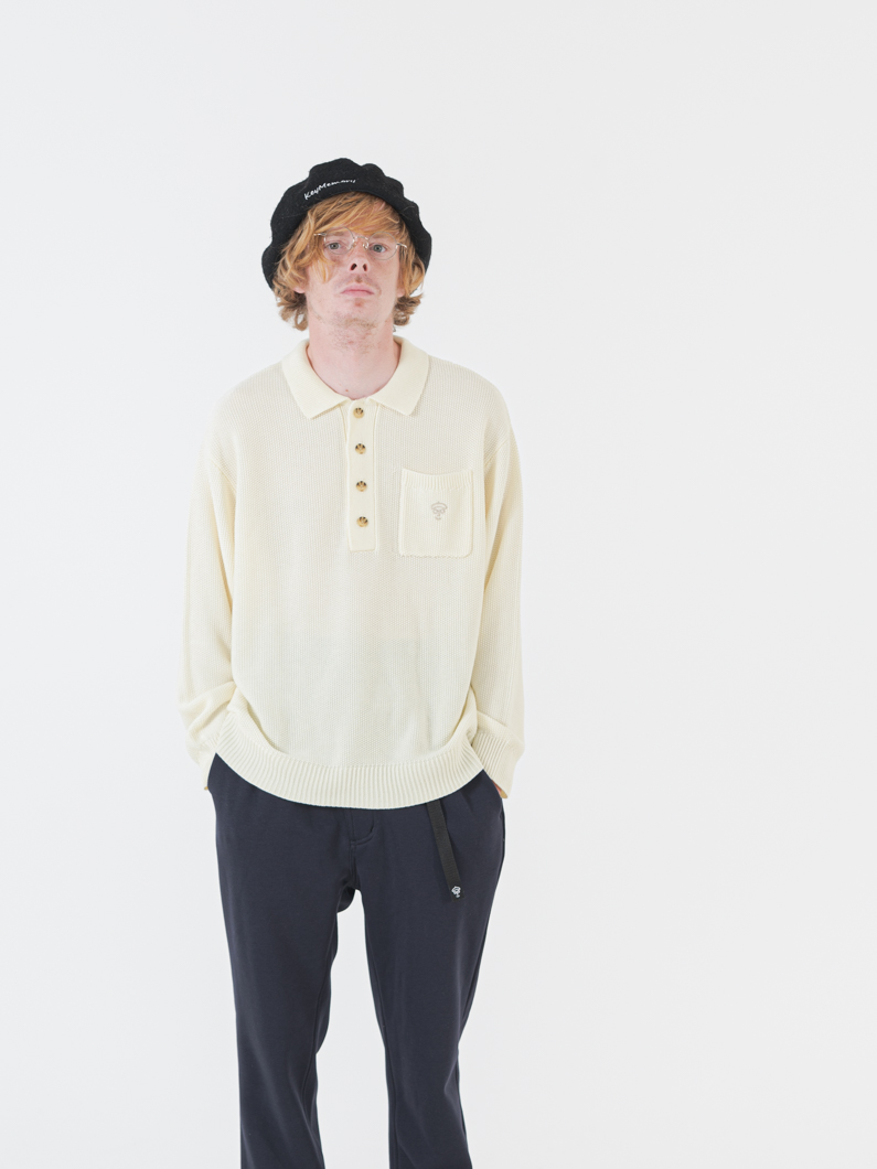 ニットポロシャツ | IVORY - KEY MEMORY鎌倉ファッションブランド
