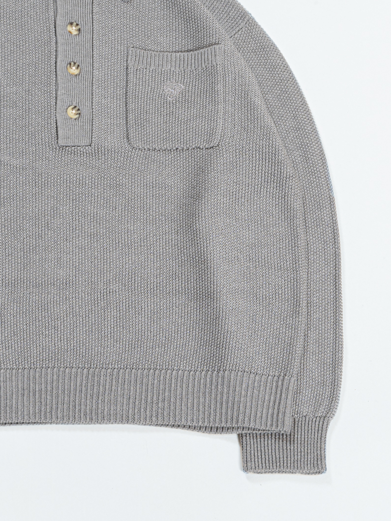 ニットポロシャツ | GRAY - KEY MEMORY Online Shop｜鎌倉ファッション