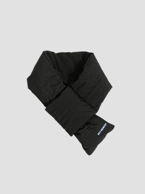 Puff warm scarf BLACK
