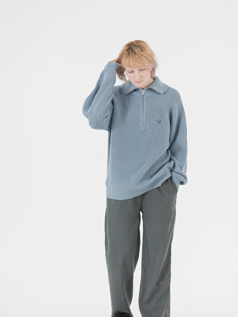 シェフチェックパンツ| BLUE - KEY MEMORY鎌倉ファッションブランド