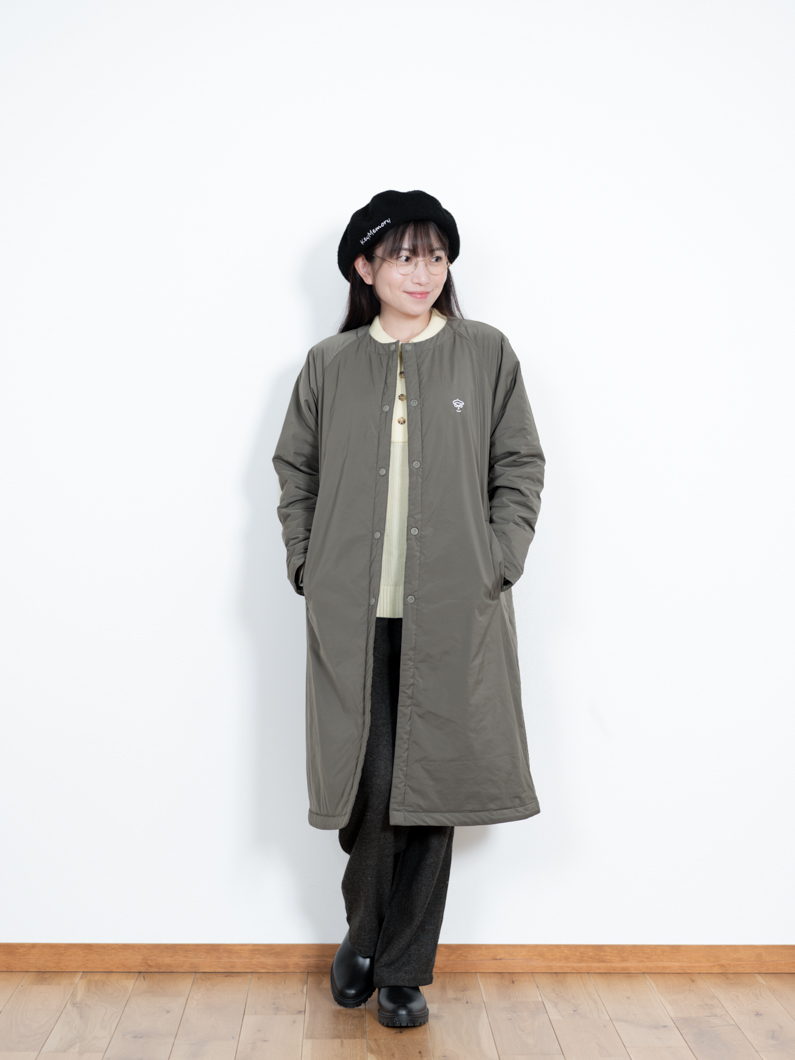 ノーカラー長袖パフコート|C.GRAY - KEY MEMORY Online Shop｜鎌倉