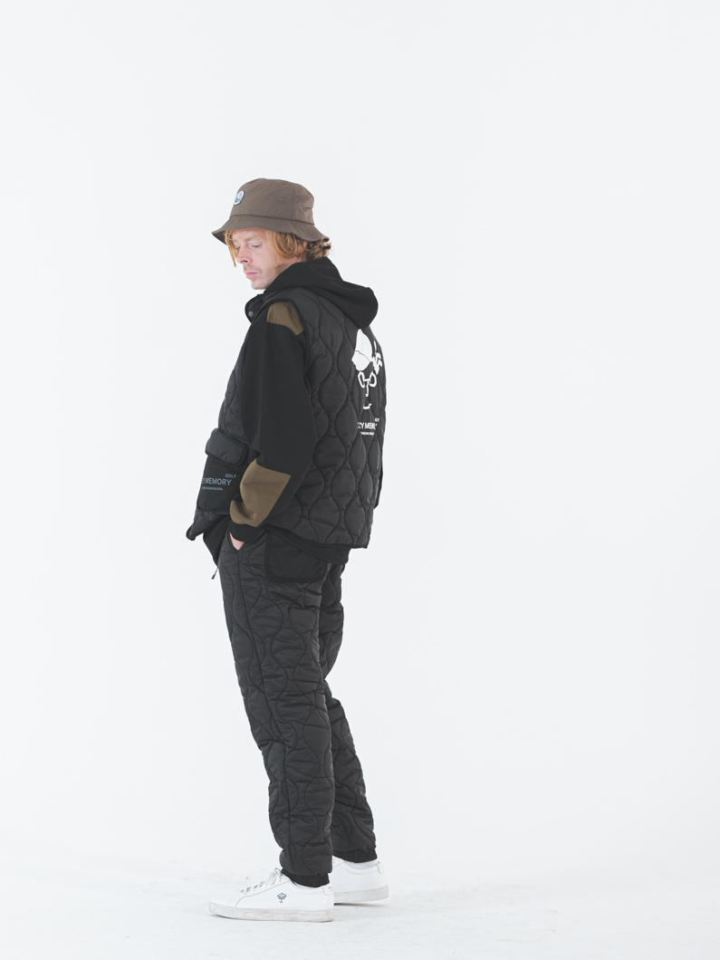 キルティングゴルフパンツ | BLACK - KEY MEMORY GOLF｜鎌倉