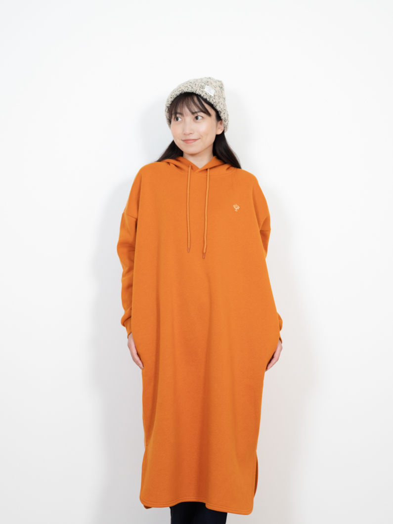 裏起毛パーカーワンピース | ORANGE - KEY MEMORY鎌倉ファッションブランド