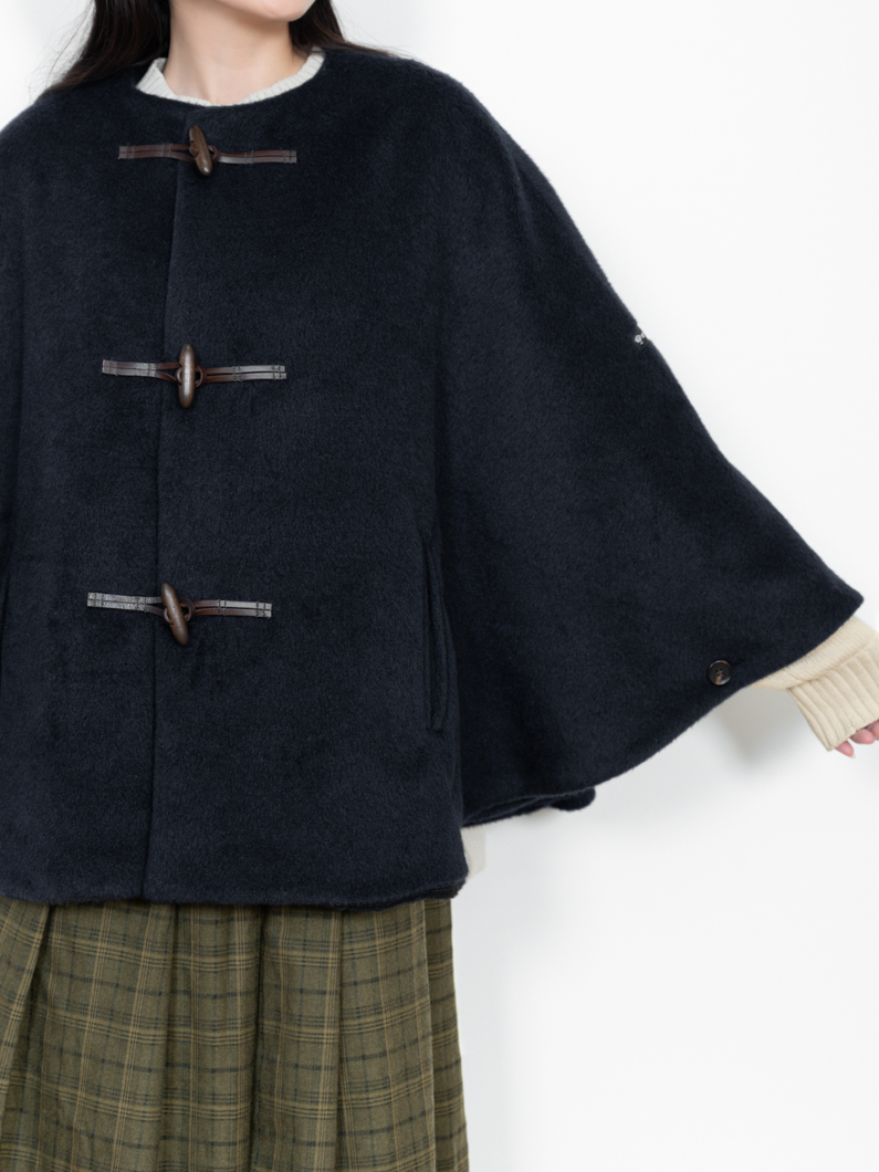 ポンチョコート NAVY | KEYMEMORY鎌倉ファッションブランド