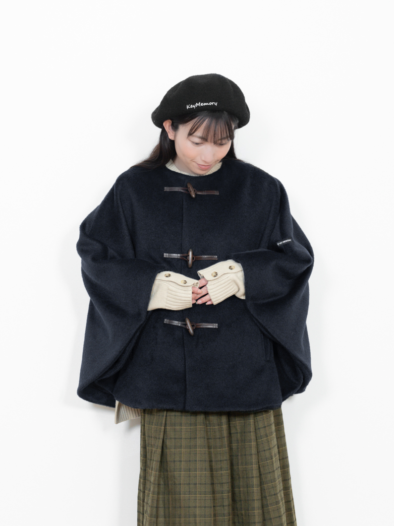 ポンチョコート NAVY | KEYMEMORY鎌倉ファッションブランド