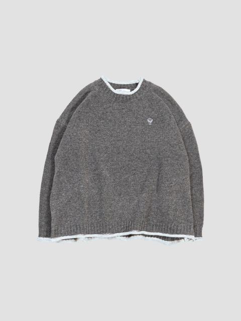 Melange drop knit C.GRAY