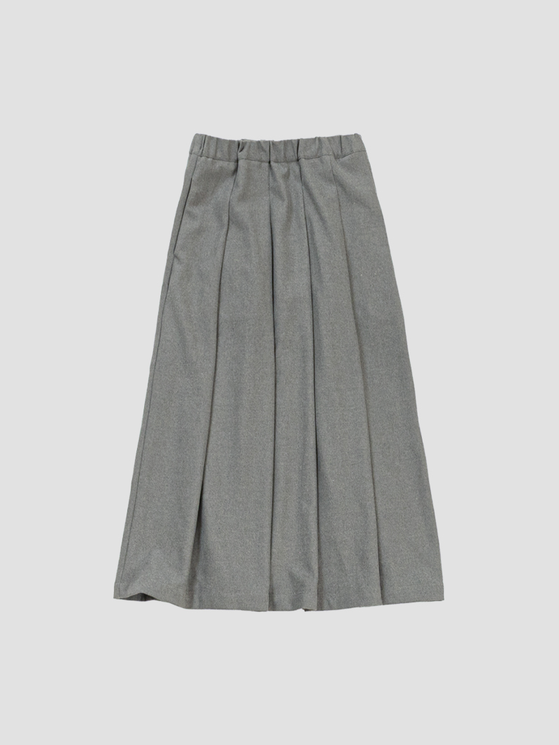 コージープリーツスカート | グレー - KEY MEMORY鎌倉ファッションブランド