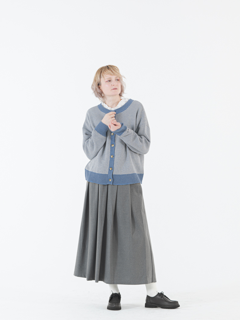 コージープリーツスカート | グレー - KEY MEMORY鎌倉ファッションブランド