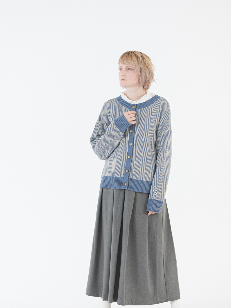 コージープリーツスカート | グレー - KEY MEMORY鎌倉ファッションブランド