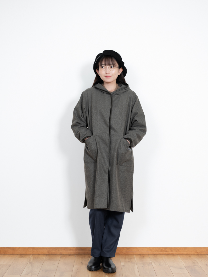 パイピングフードコート | チャコールグレー - KEY MEMORY鎌倉