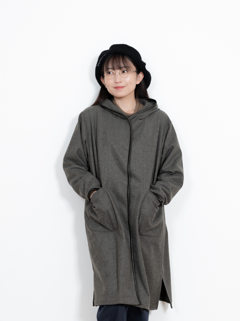 パイピングフードコート | チャコールグレー - KEY MEMORY鎌倉