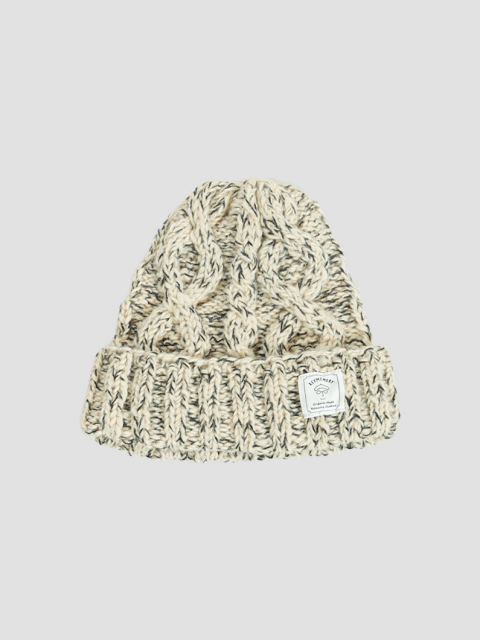 Cable knit hat WHITE