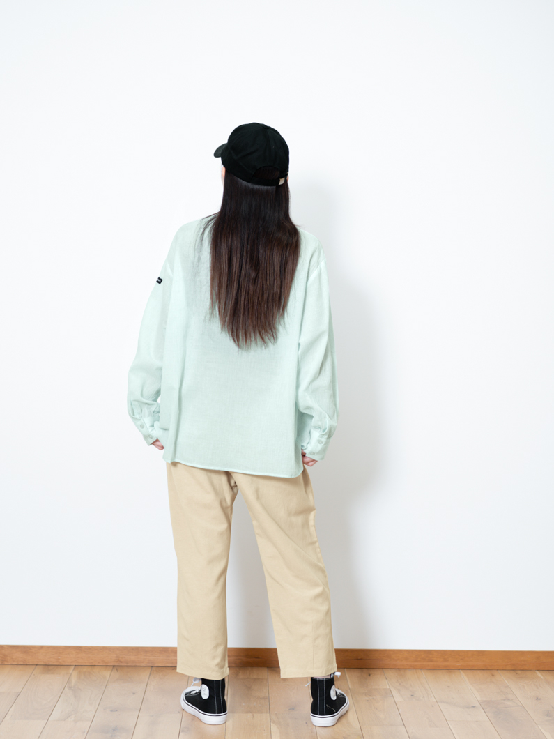 ピンタックブラウス ミントグリーン|- KEY MEMORY Online Shop｜鎌倉