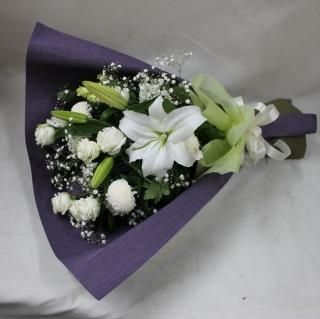 【お供え花束・ホワイト】