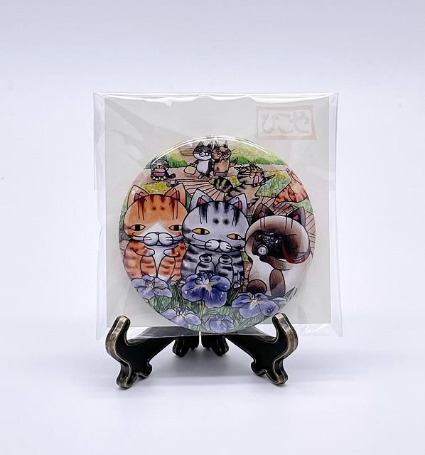 缶バッジマグネット ハナショウブ ひこ屋ネットショップ 缶バッジマグネット ハナショウブ ひこ屋ネットショップ