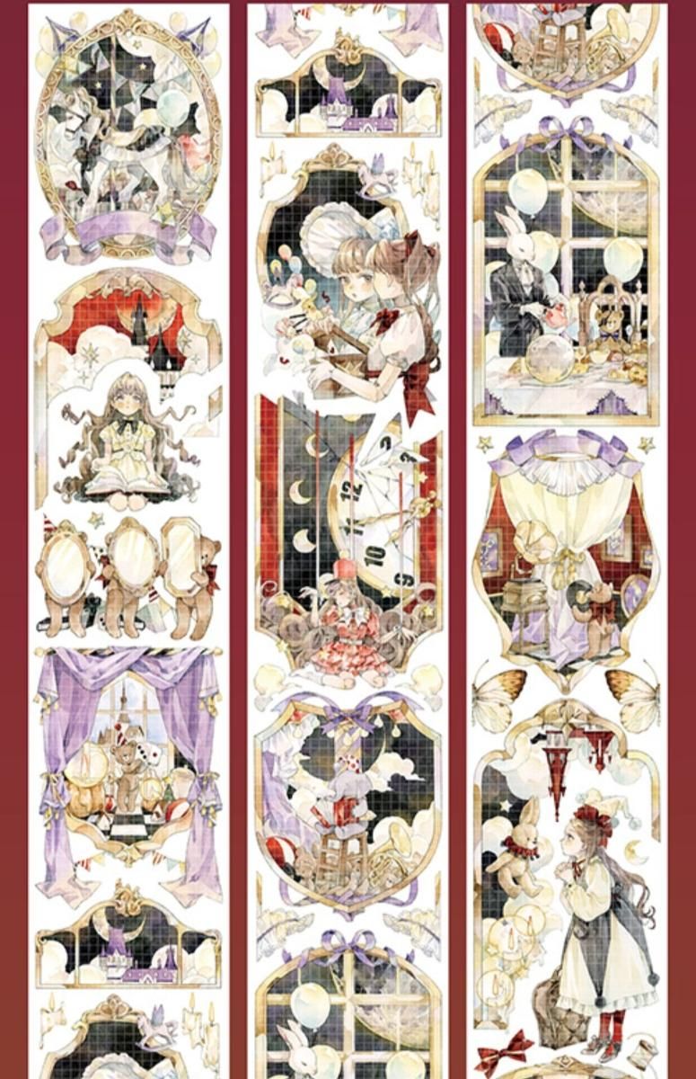 アメキャラ　マステ テレタビーズ bandeマスキングテープ①（キャラクター別デザイン