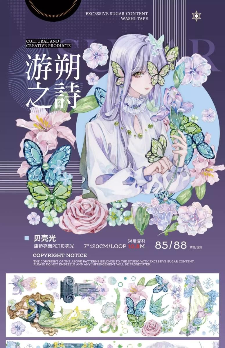 糖分超標研究室 第4弾（1人物） 余剰販売 - マスキングテープ