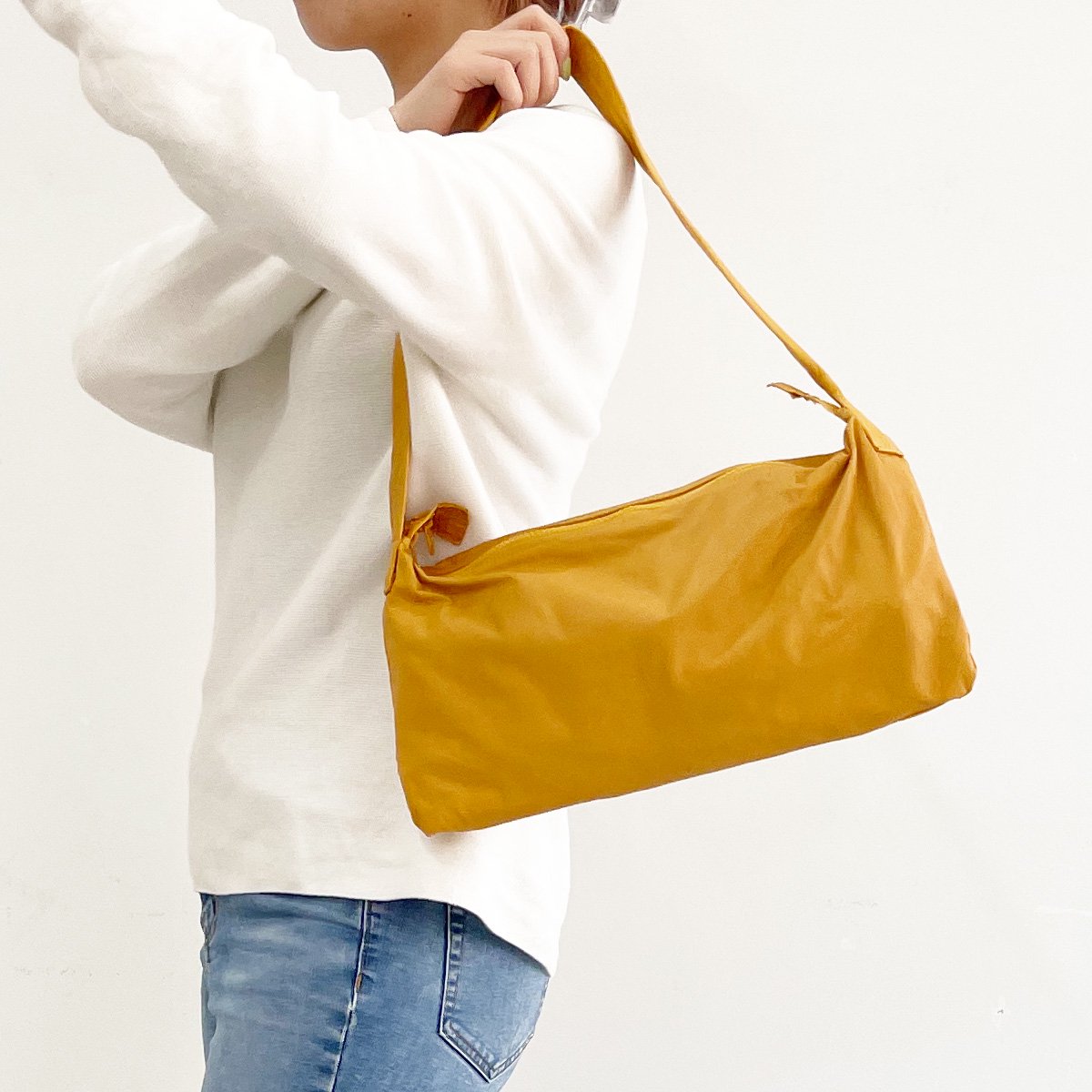 washable leather flat eco bag W - Ampersand official OnlineShop