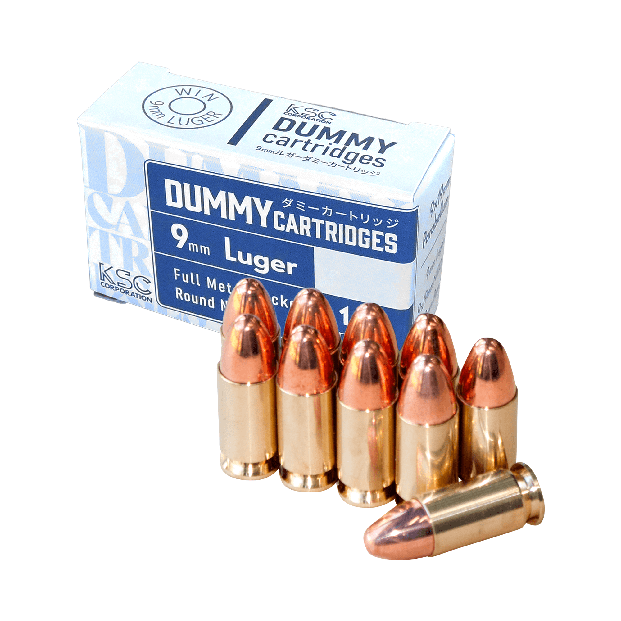 9mmLUGER ダミーカート(10発入り) 9mmLUGER ダミーカート(10発入り)