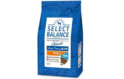 セレクトバランス / selectbalance / ドッグフード / アダルトチキン中粒