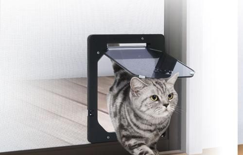 犬猫出入り口 網戸専用 ペット用品 Com