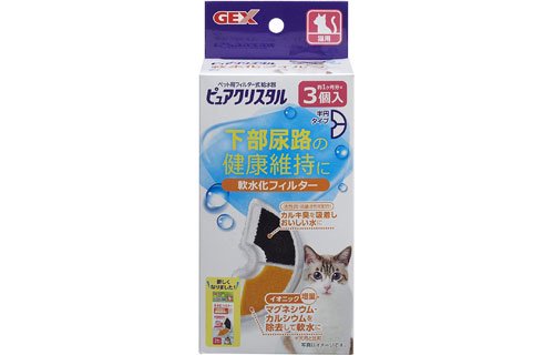 ピュアクリスタル/軟水化フィルター半円タイプ猫用3Pの通販 / ペット