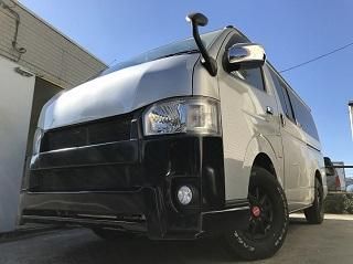 未塗装 200系 43型 ハイエース フロント バンパー アゲ系 未塗装 200系 43型 ハイエース フロント バンパー アゲ系