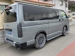 未塗装 200系 ハイエース 標準 リア バンパー カバー エアロ