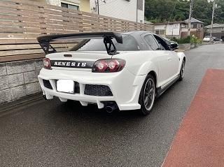 RX-8 rx8 SE3P 前期型 C-WEST リアバンパー 純正白 25D RX-8 rx8 SE3P 前期型 C-WEST リアバンパー 純正白 25D