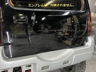 塗装済み JB23 ジムニー タイヤレス リアゲート カバー