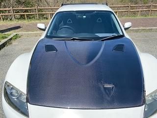 未塗装 クラリス RX-8 エアロ ボンネット 前期 後期