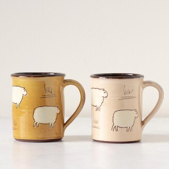 TENDER Co. × The Tastemakers & Co.HAND-THROWN SGRAFFITO SHEEP MUG