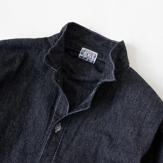 TENDER Co.473 LONG SLEEVE SACK SHIRT (RINCE INDIGO SHAMBRAY) - The  Tastemakers & Co. ONLINE SHOP