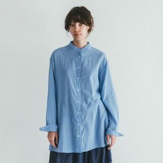 【美品】miiThaaii ミーターイー リネン 麻 バンドカラーシャツ 美品】miiThaaii ミーターイー リネン 麻 バンドカラーシャツ