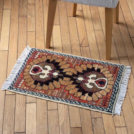 VINTAGE TURKMEN SMALL RUG 