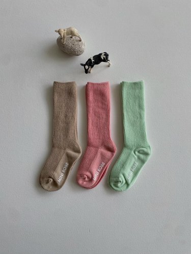 1608.baby & kids high socks(3color set)