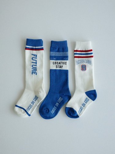1653.sports motif socks(3color set)